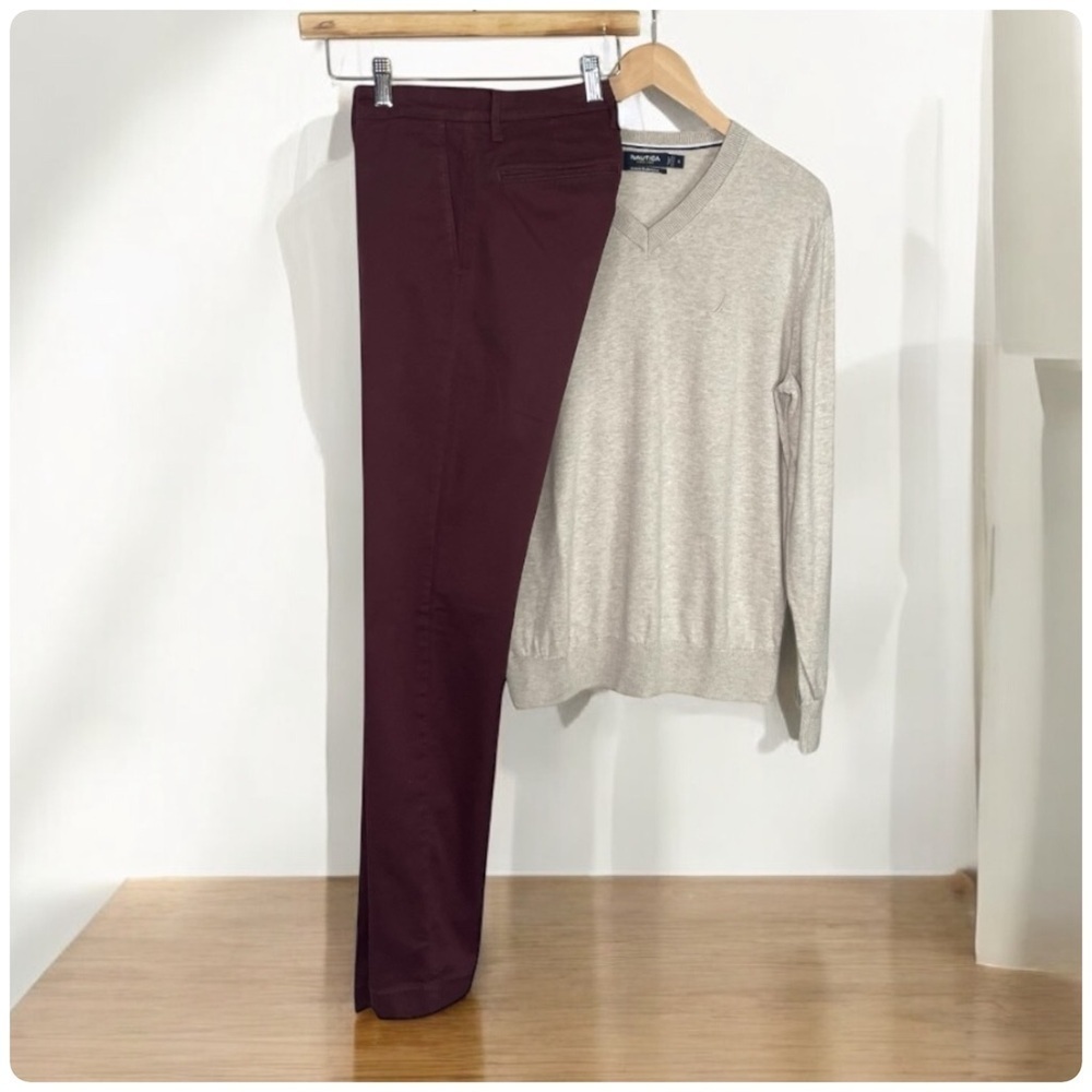 J. Crew Men's Chinos - Burgundy